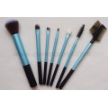 Set de cepillo cosmético azul del maquillaje de las herramientas cosméticas de la alta calidad 7PCS